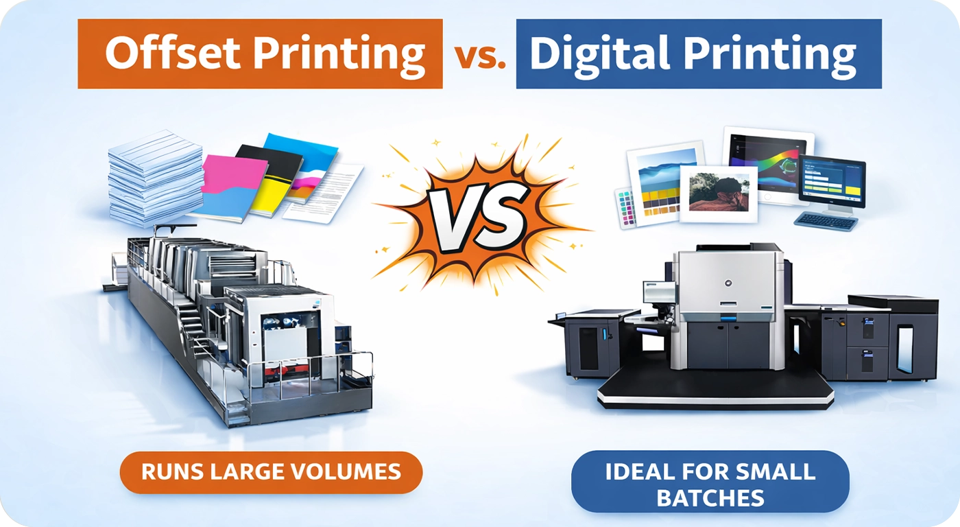 Offset Printing vs. Digital Printing: Key Differences Explained for Custom Packaging