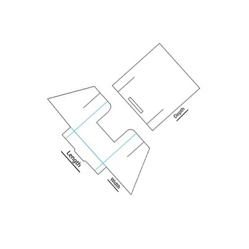brochure display holder dieline