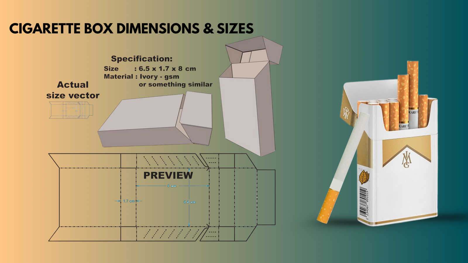 Cigarette Box Dimensions & Sizes: Standard,100’s,Slim & more