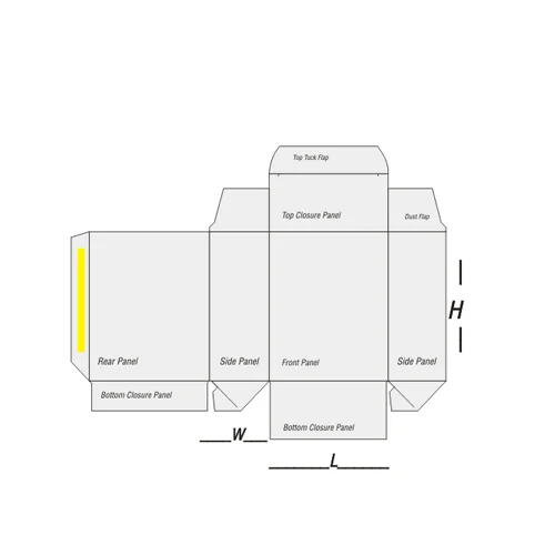 full flap auto bottom boxes dieline