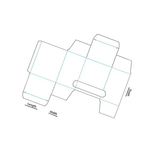 perforated dispenser box template