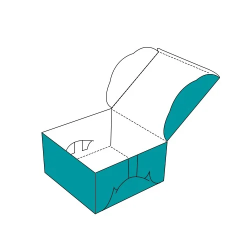 self lock cake box printing