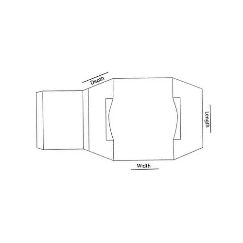 sleeve with cap lock dieline