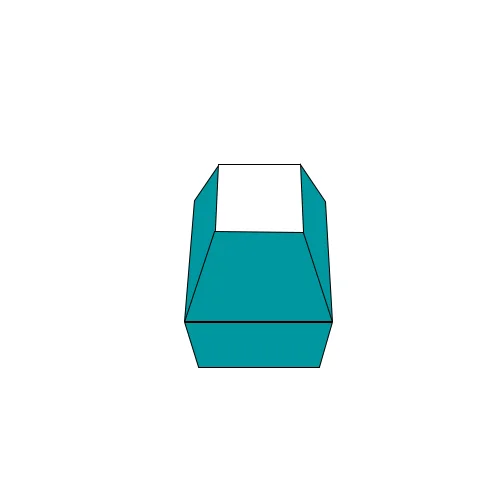 square box with ladder top