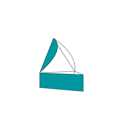 triangular tray lid